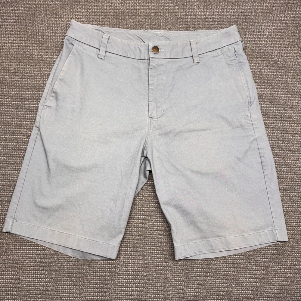 Lululemon ABC Chino Classic Fit Golf Shorts Light Grey Mens Size 30 Inseem 9